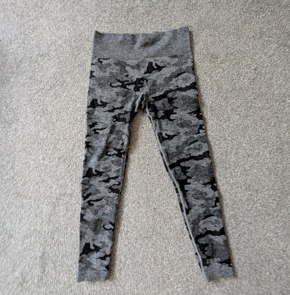Gray Camouflage Women's Leggings